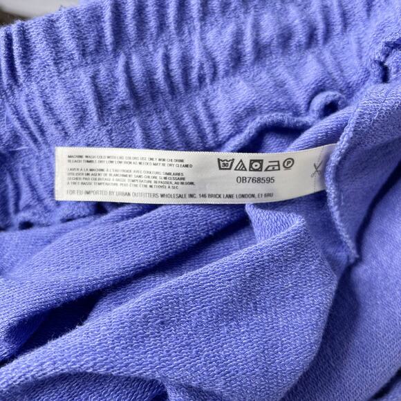 New Free People Movement Small Purple Sunny Skinny Cuffed Sweatpants Drawstring - Picture 9 of 11